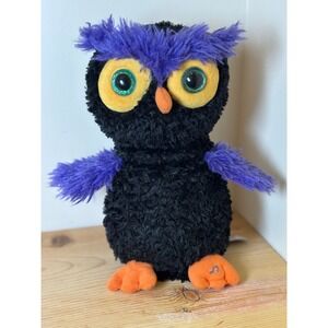 Gund Whoodini Owl Plush Toy Purple Accents Orange Feet  Stuffed Animal 
Hoots